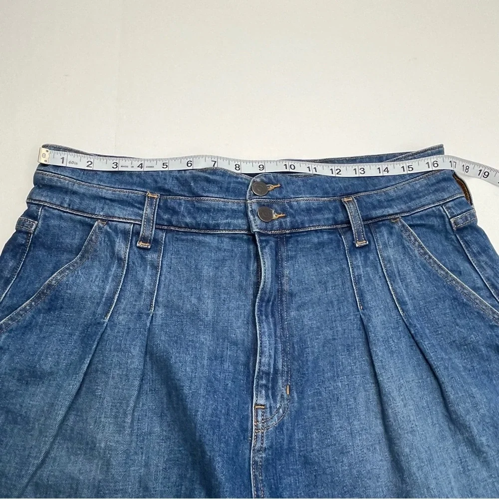 Veronica Beard Jeans Jaylen Short High Rise Womens Size 32 / 14 Blue‎ Denim NEW